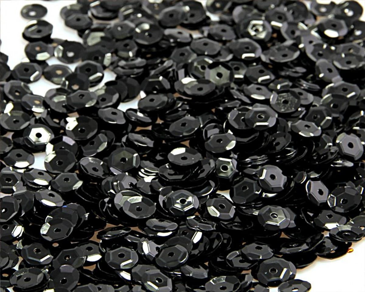 Cekiny 6mm/15gram czarny