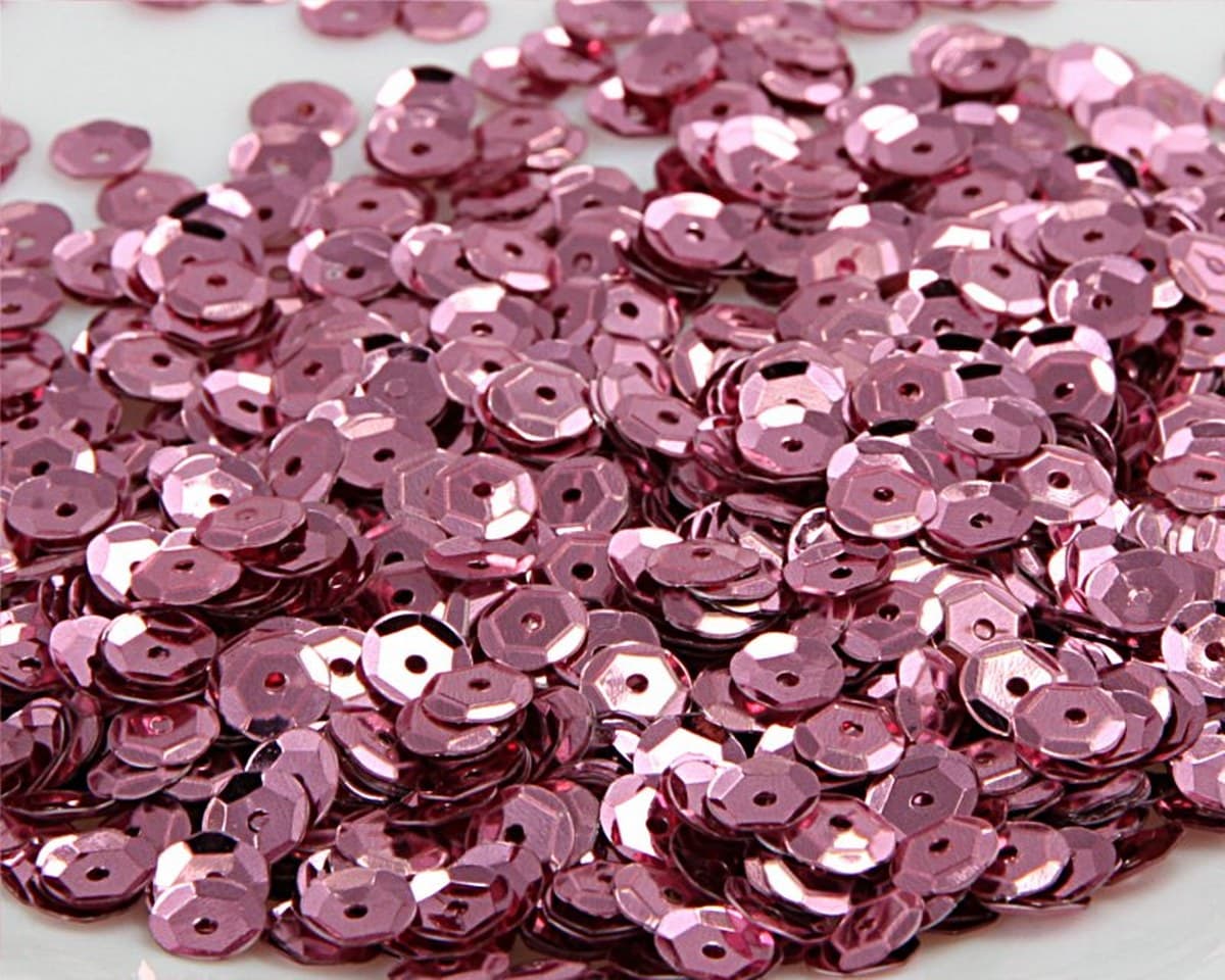 Cekiny 8mm/15gram jasnoróżowy błyszczący