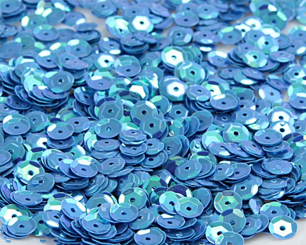 Cekiny 8mm/15gram niebieski mieniący