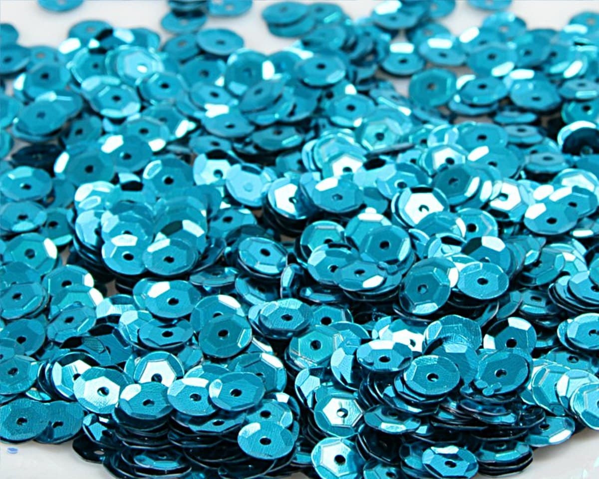 Cekiny 8mm/15gram turkusowy błyszczący