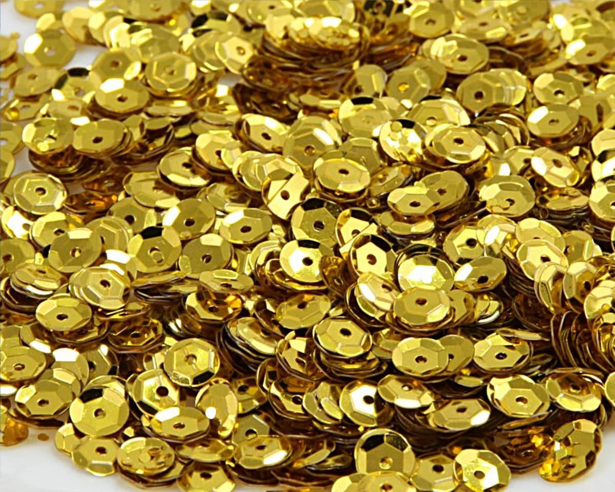 Cekiny 8mm/15gram złoty błyszczący