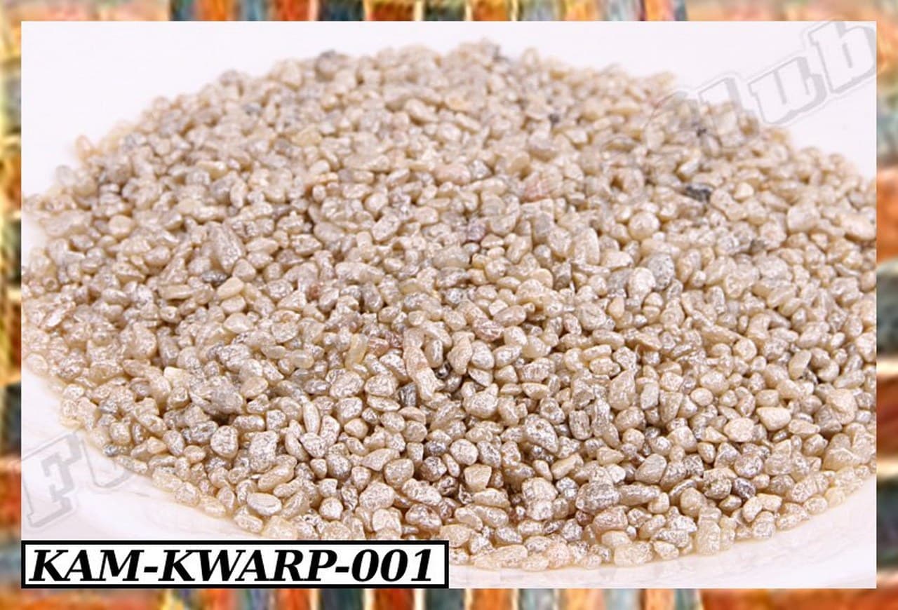 Granulat kwarc perłowy 2-4mm, 0,5kg, biały