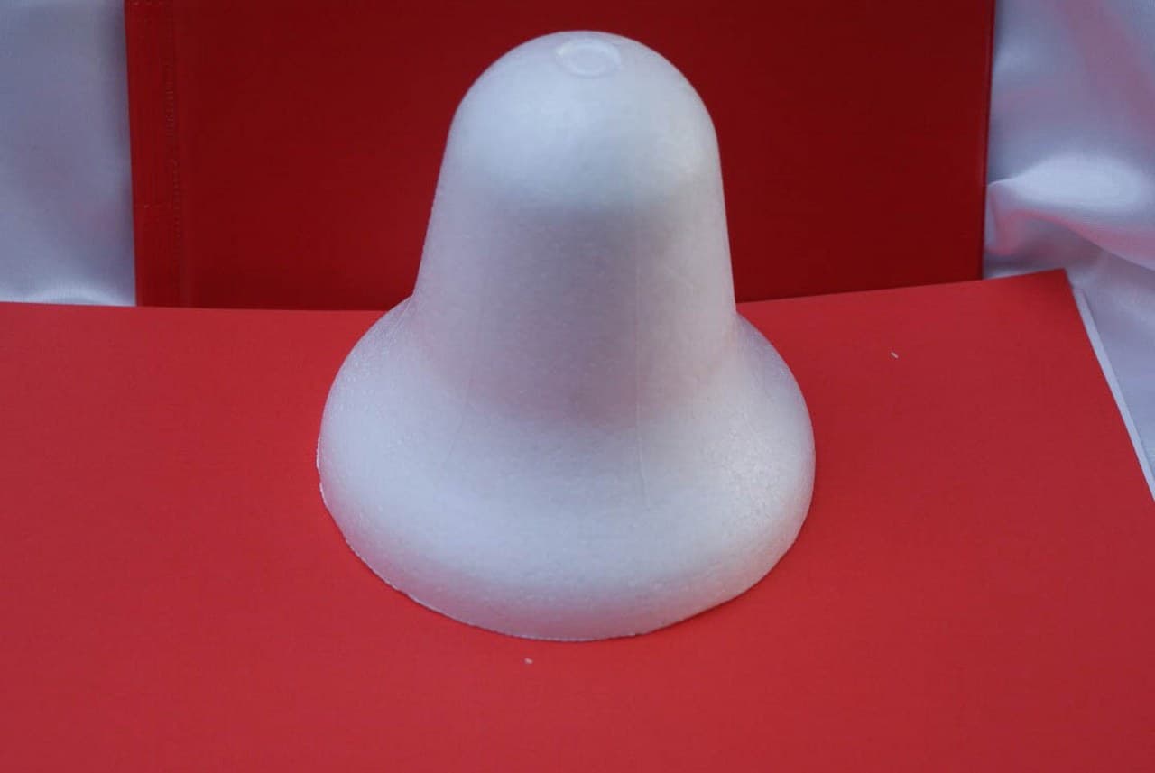 Dzwonek Styropianowy pusty, wys. 13cm