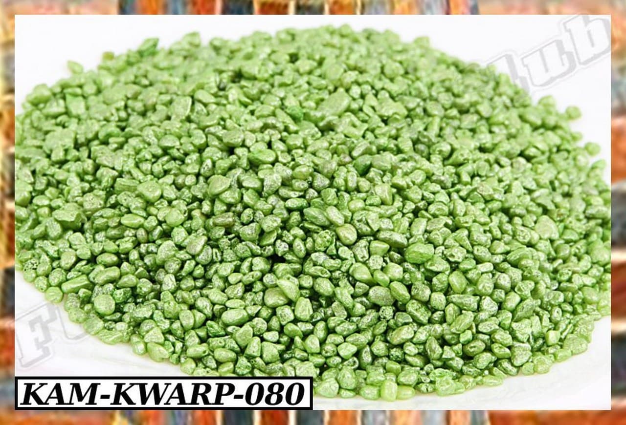 Granulat kwarc perłowy 2-4mm, 0,5kg, zielony