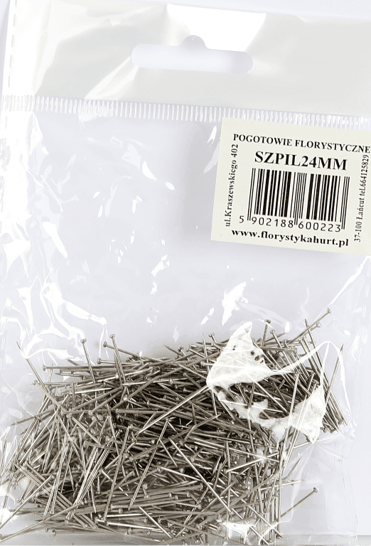 Szpilki krawieckie długie, 24mm/50gram