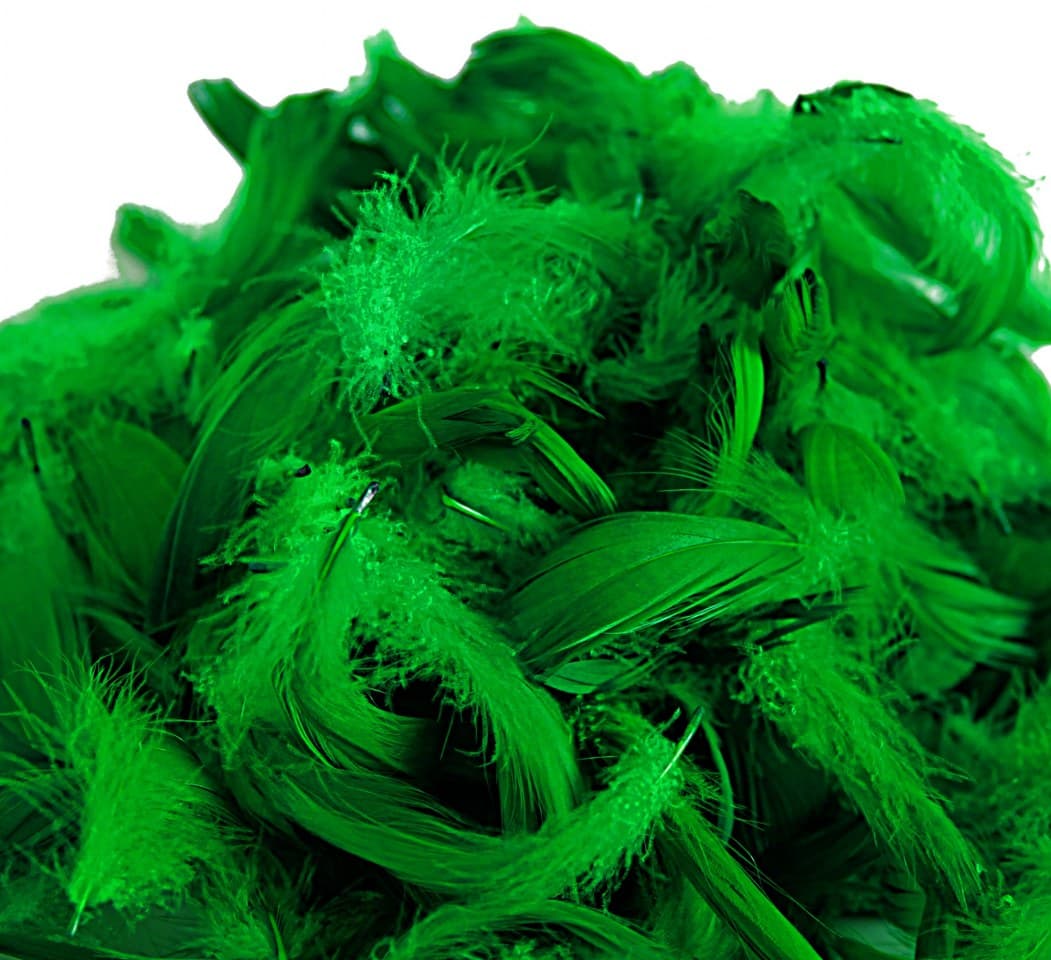 Piórka w torebce foliowej 15 gram, zielona trawa