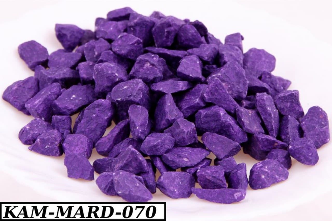 Marmur kolorowy gruby, 8-14mm, 0,5kg, fioletowy