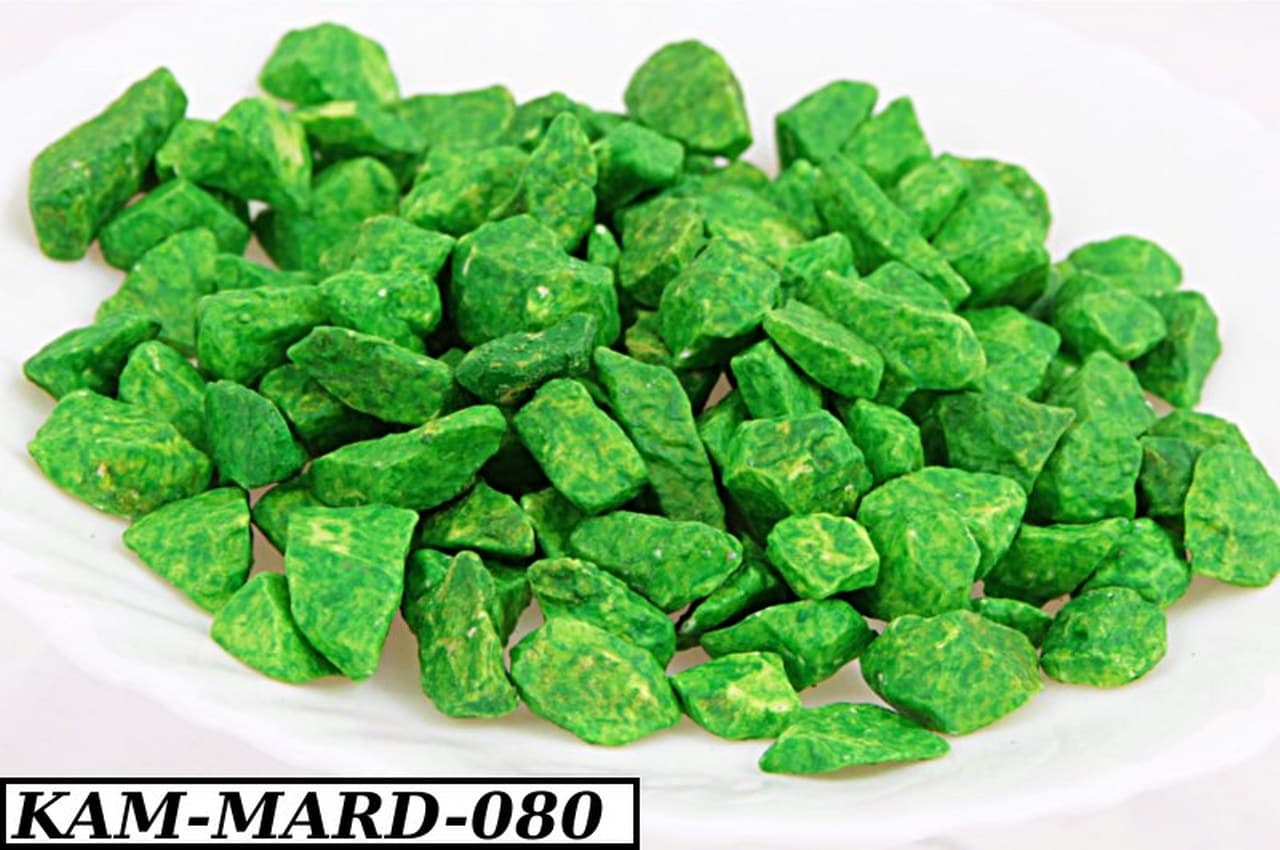 Marmur kolorowy gruby, 8-14mm, 0,5kg, zielony