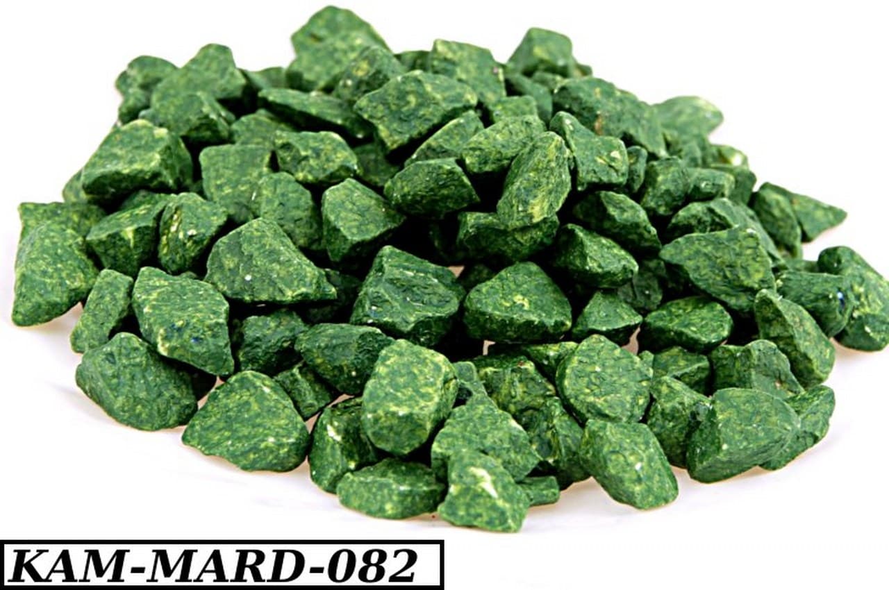 Marmur kolorowy gruby, 8-14mm, 0,5kg, c.zielony