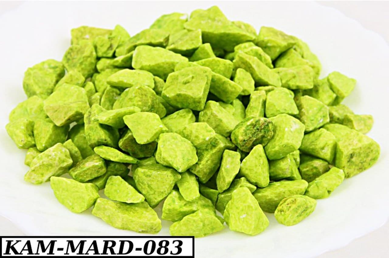 Marmur kolorowy gruby, 8-14mm, 0,5kg, seledynowy