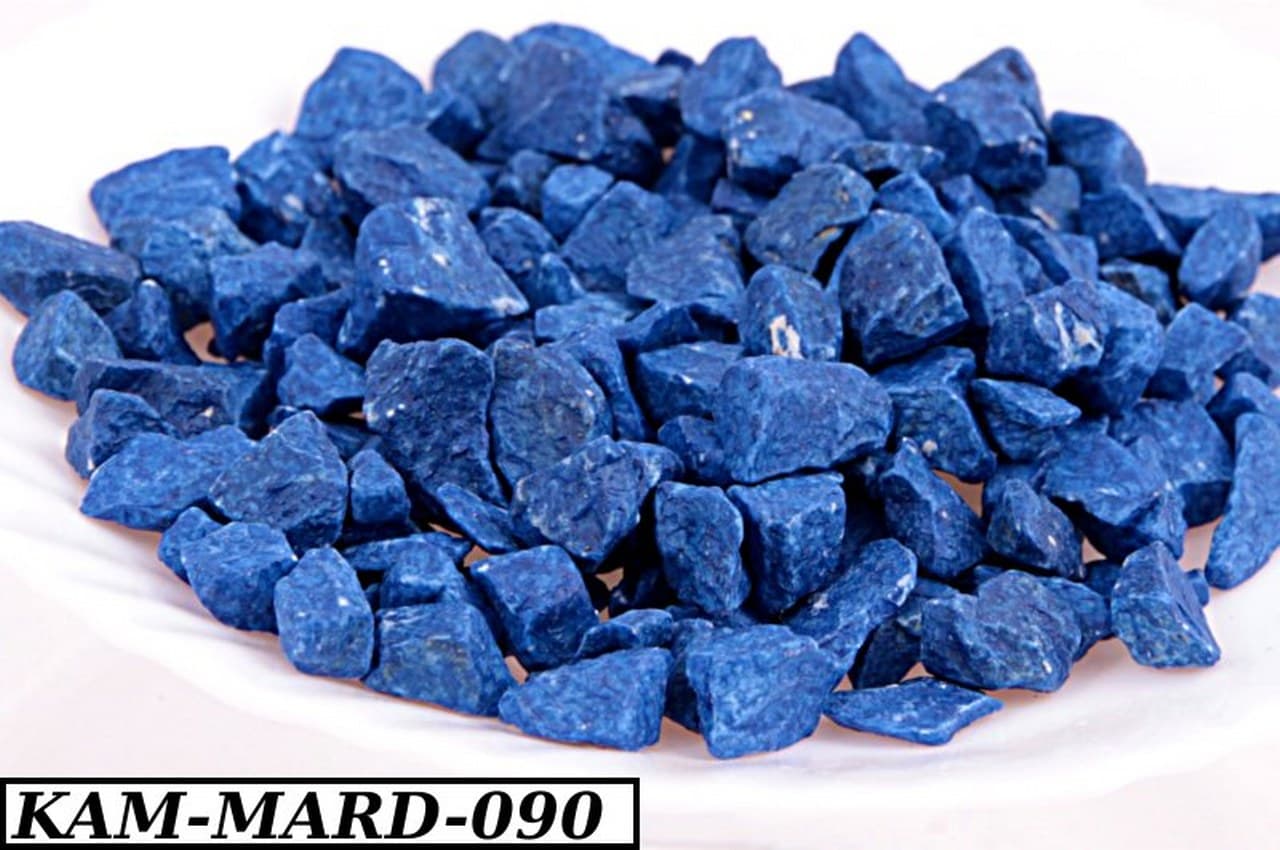 Marmur kolorowy gruby, 8-14mm, 0,5kg, niebieski