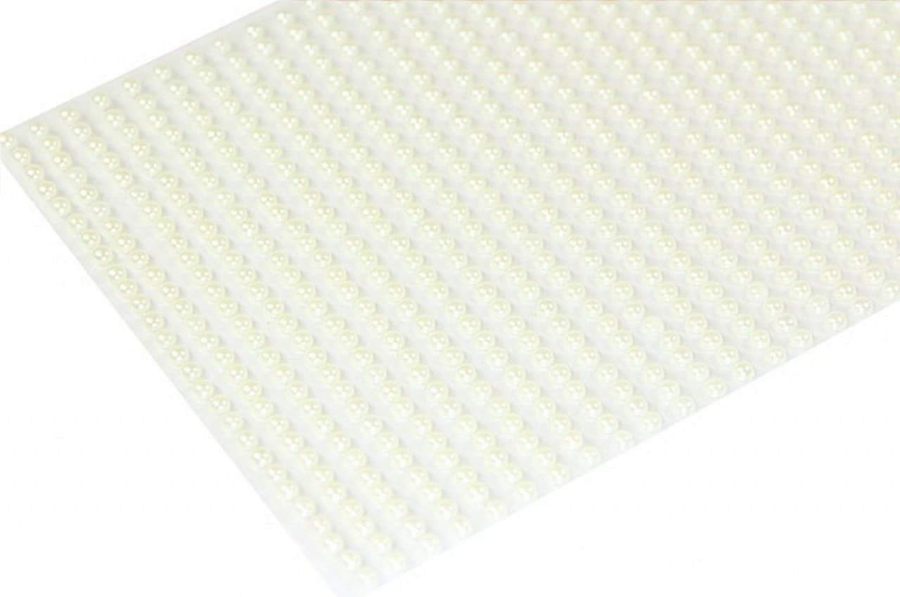 Dżety samoprzylepne perełki 3mm/702szt. kremowe