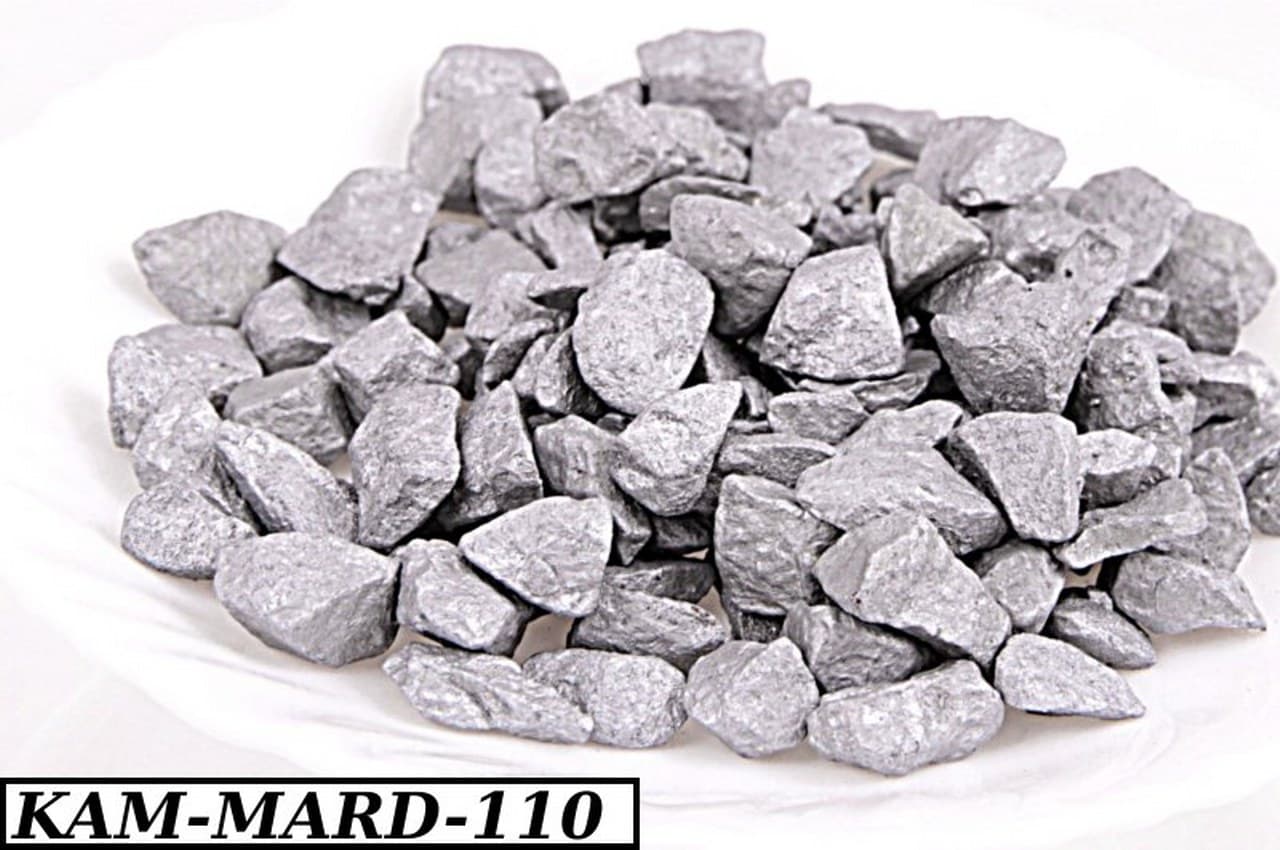 Marmur kolorowy gruby, 8-14mm, 0,5kg, srebrny