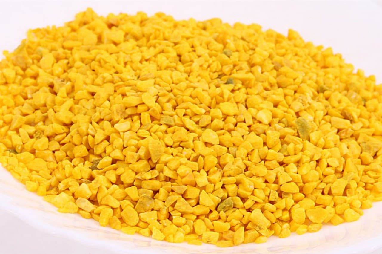 Marmur granulat kwarcowy, 2-4mm, 0,5kg, żółty