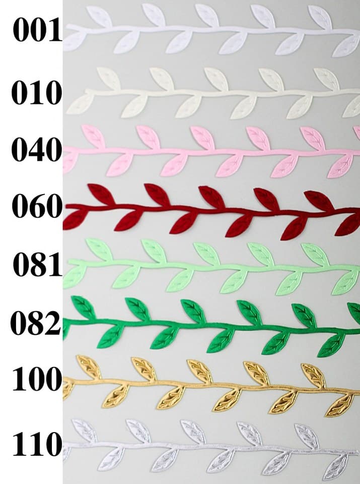 Aplikacje łodyga z listkiem 1mb, jasnozielona