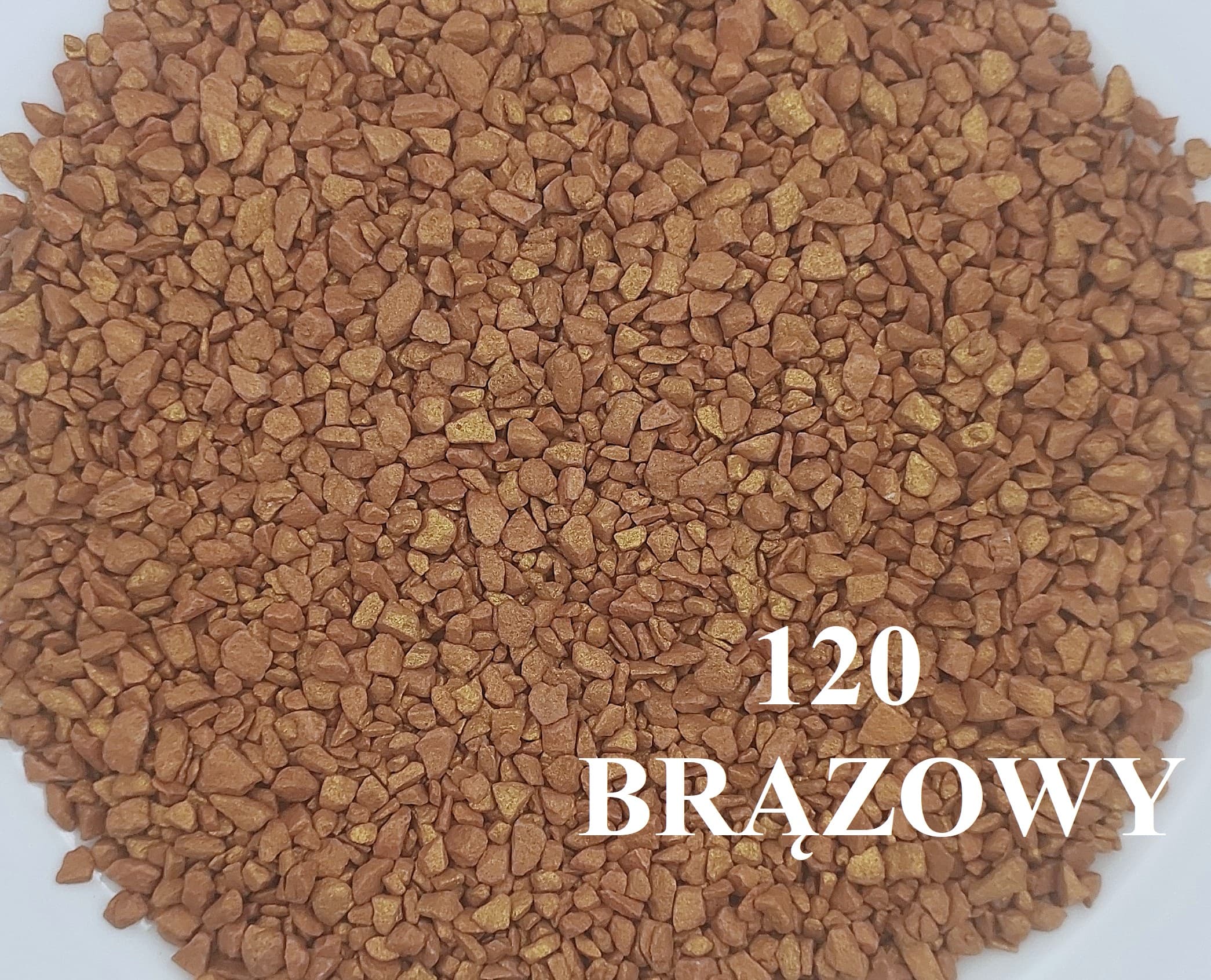 Marmur granulat kwarcowy, 2-4mm, 0,5kg, brązowy
