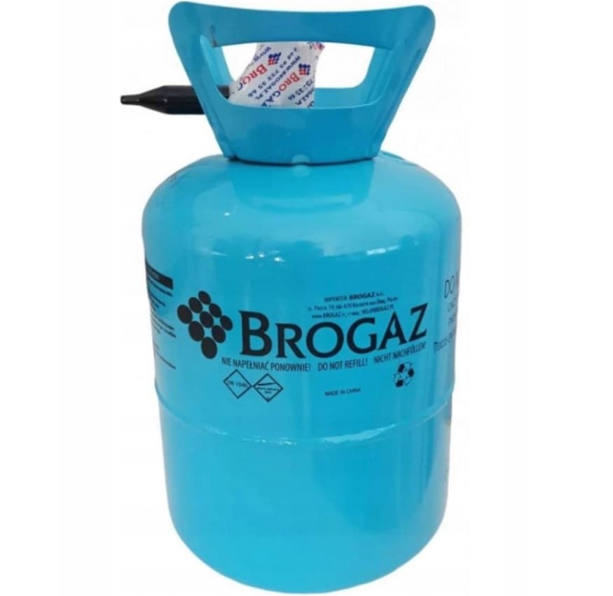 Jednorazowa butla z helem  na 30 balonów, 1 zestaw