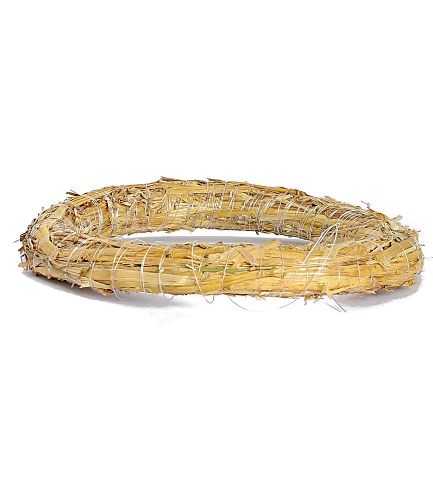 Wianek ze słomy, średnica 20cm, grubość 3cm, 1szt.