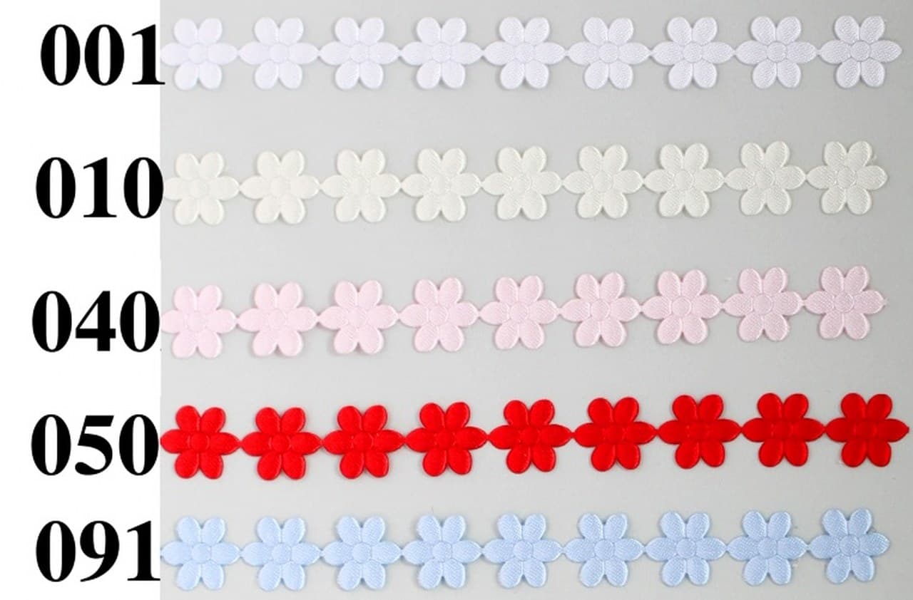 Aplikacje ażurowe kwiatek pełny średni,1mb, różowy