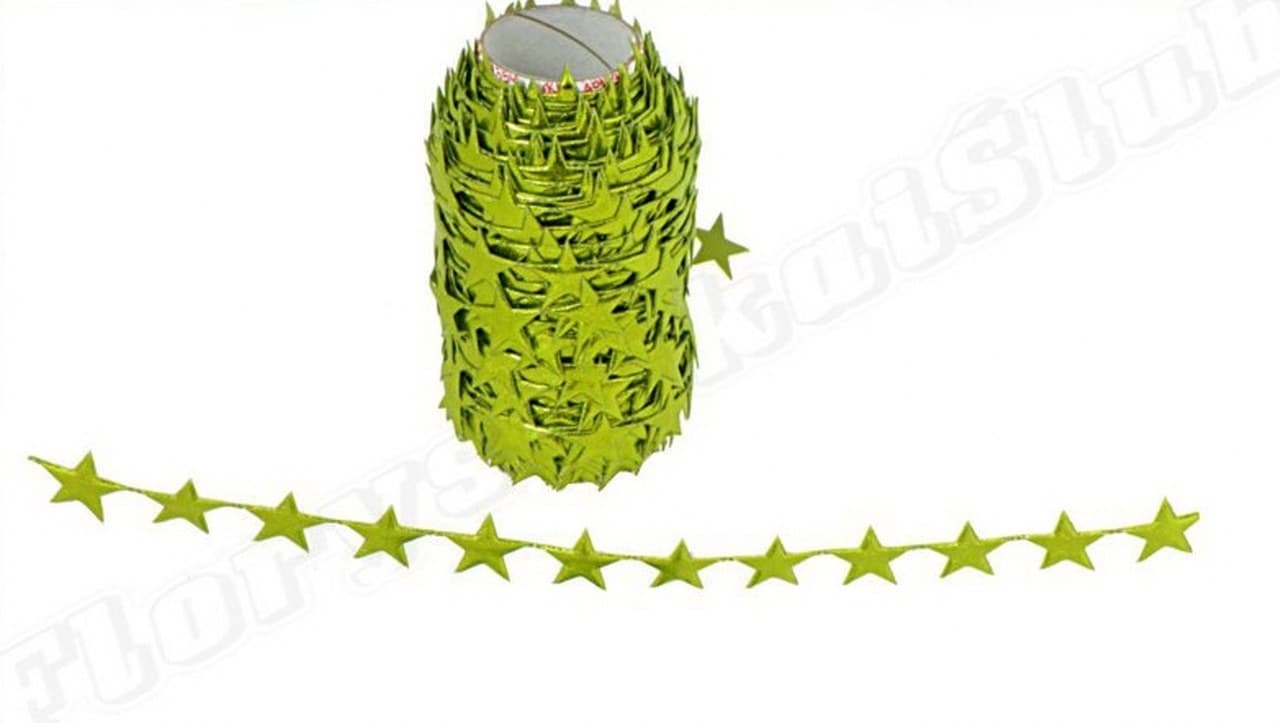 Aplikacje gwiazdka pełna metal jasnozielona 1mb