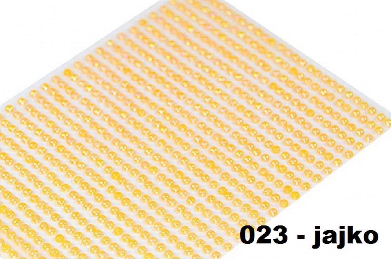 Dżety samoprzylepne perełki opal 3mm702szt jajko