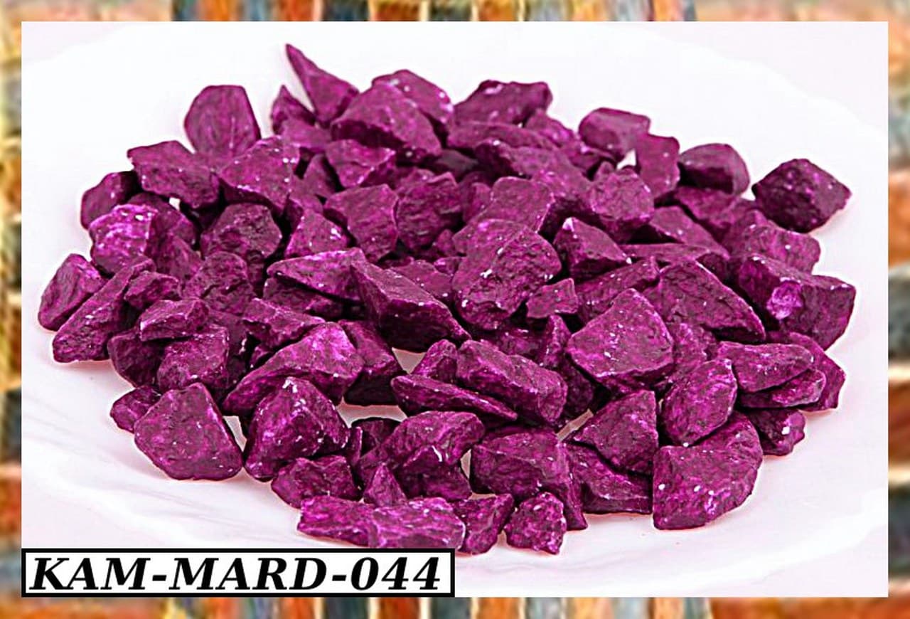 Marmur kolorowy gruby, 8-14mm, 0,5kg, amarantowy