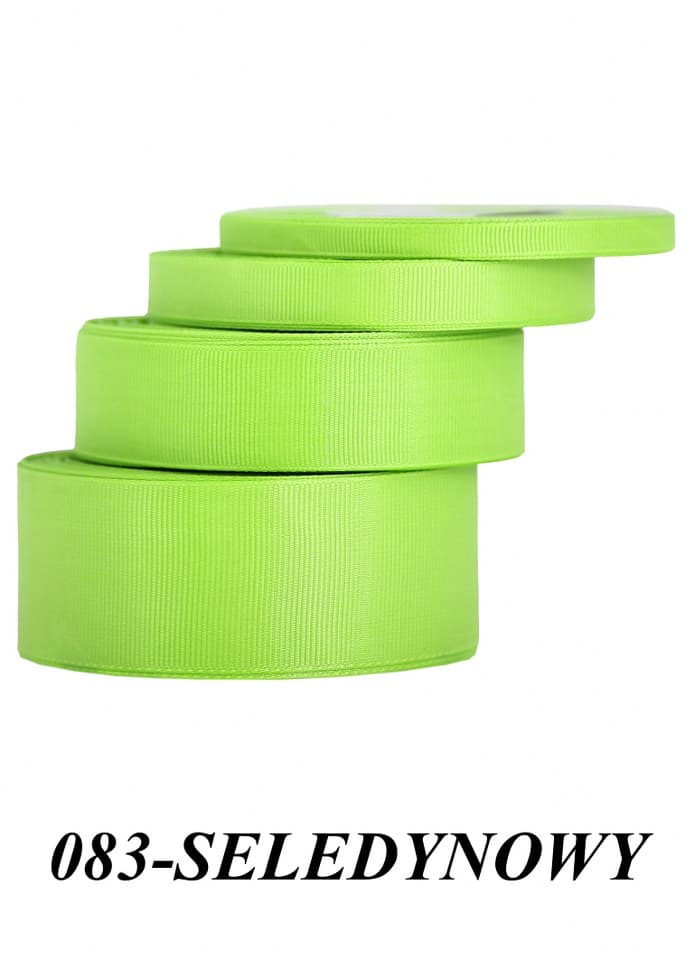 Wstążka rypsowa, 25mm/22mb, seledynowa