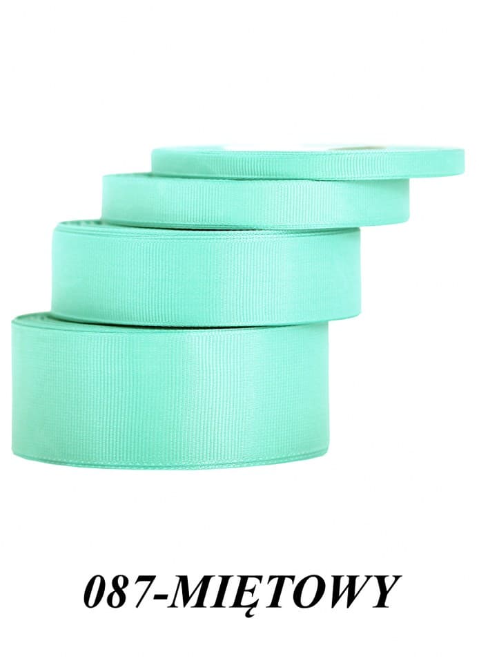 Wstążka rypsowa, 25mm/22mb, miętowa