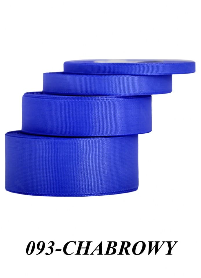Wstążka rypsowa, 38mm/22mb, chabrowa