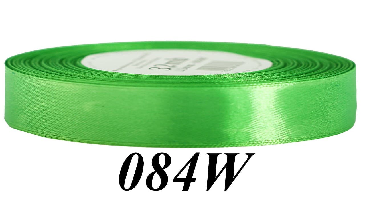 Wstążka satynowa 12mm/32mb, trawa wiosenna