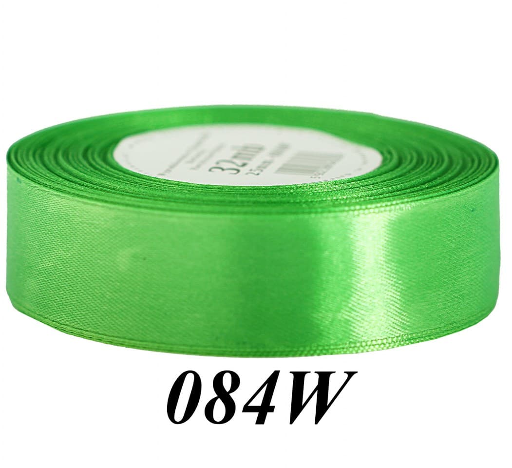 Wstążka satynowa 25mm/32mb, trawa wiosenna