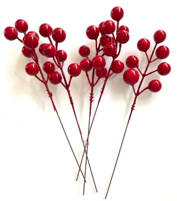 Owoce głogu na drucie, śr. 1,2cm/5gałązek