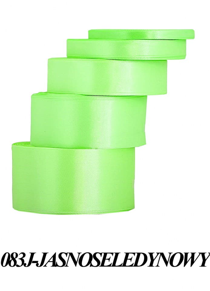 Wstążka satynowa 38mm/32mb, jasnoseledynowa