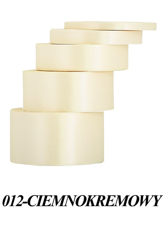 Wstążka satynowa 50mm/32mb, ciemnokremowa