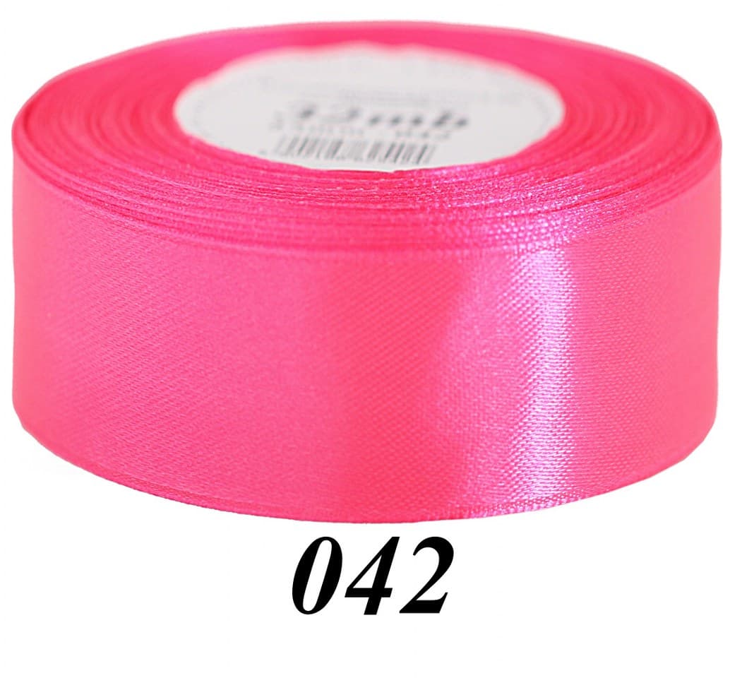 Wstążka satynowa 50mm/32mb, ciemnoróżowa