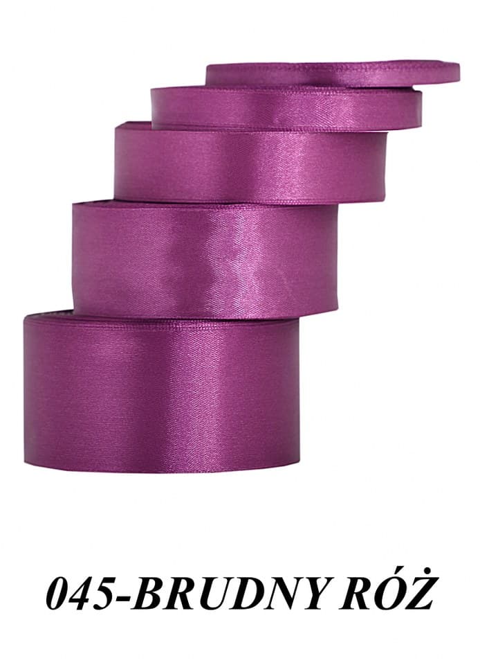 Wstążka satynowa 50mm/32mb, brudny róż