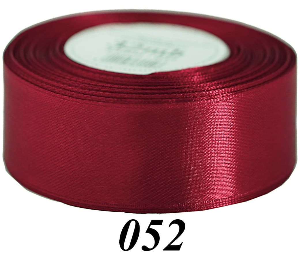 Wstążka satynowa 50mm/32mb, ciemnoczerwona