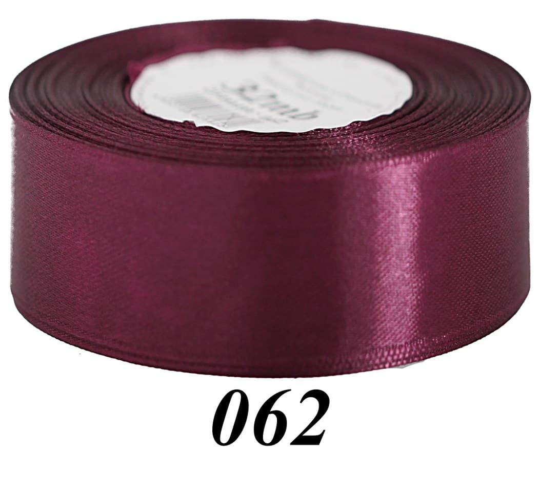 Wstążka satynowa 50mm/32mb, ciemnobordowa