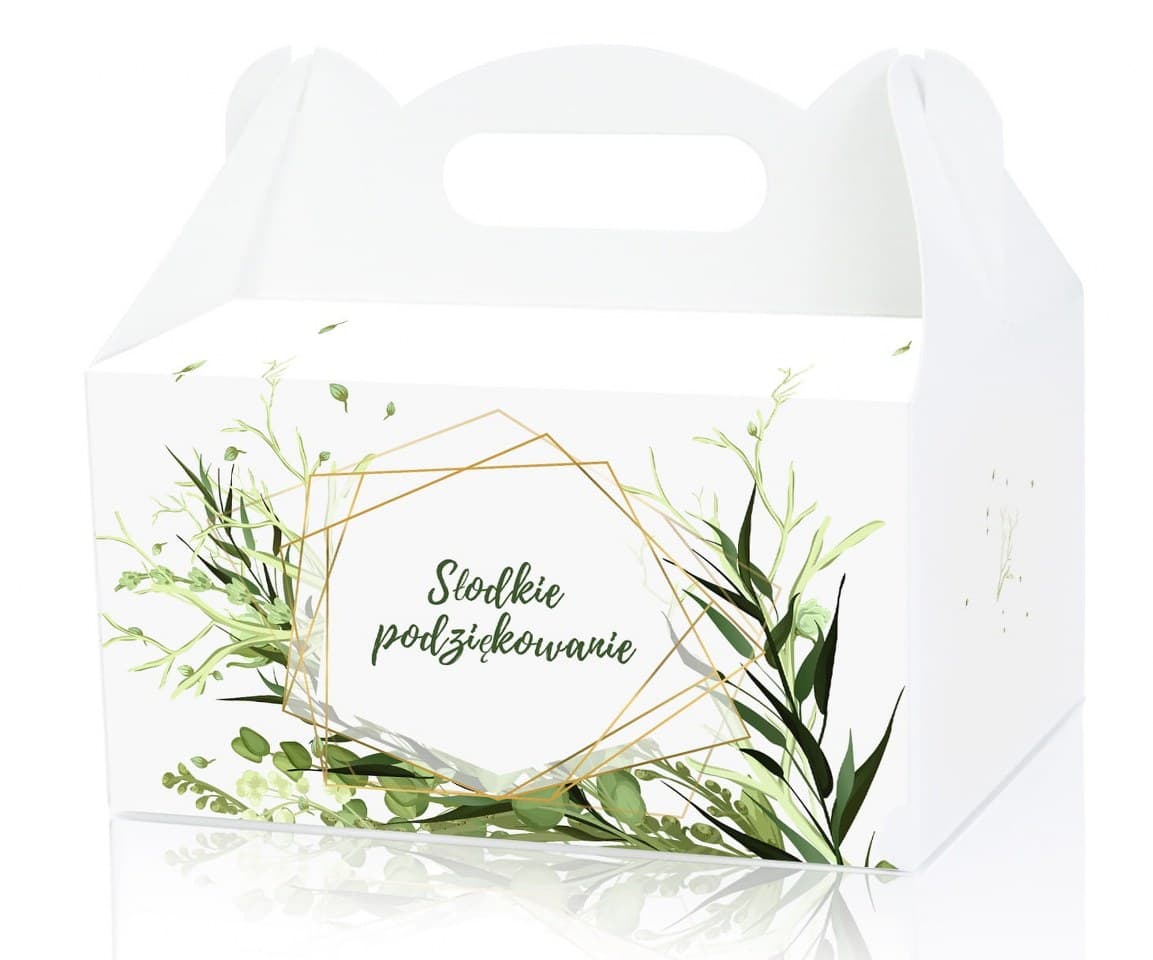 Pudełko tekturowe na ciasto 9x14x19, gałązka