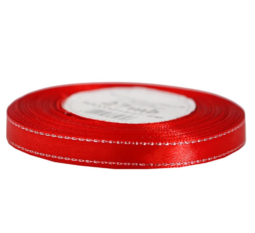Wstążka satynowa SP 10mm/27mb, czerwona