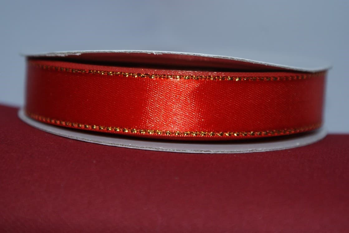 Wstążka satynowa ZP 15mm/27mb, czerwona