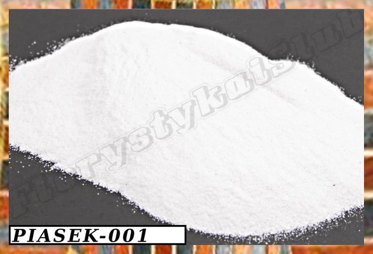 Piasek kwarcowy 0,1-0,4mm, 0,5kg, biały