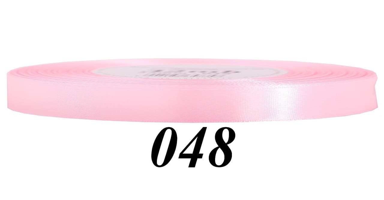 Wstążka satynowa 6mm/32mb, średni róż