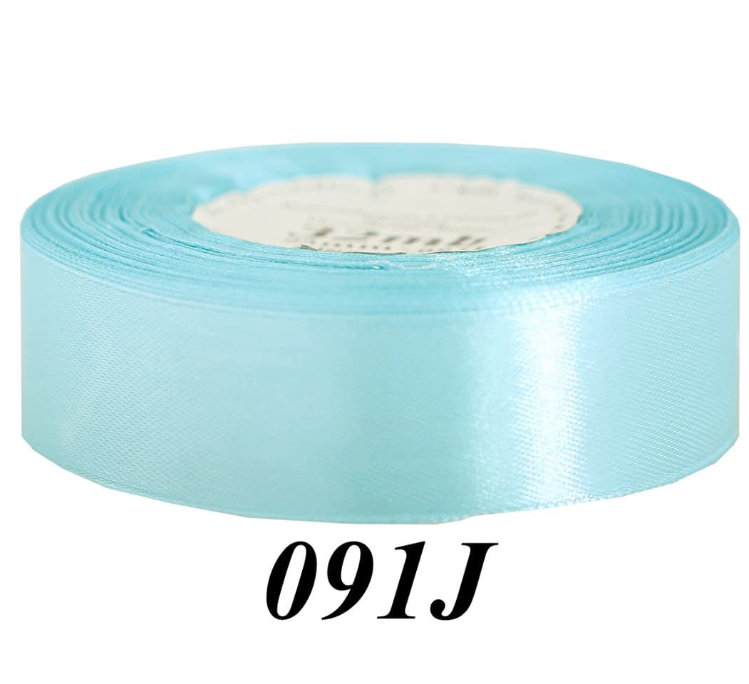 Wstążka satynowa 25mm/32mb, jasny błękit