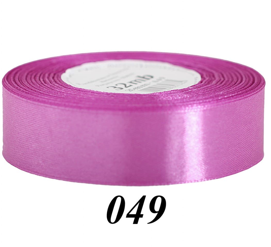 Wstążka satynowa 25mm/32mb, piwonia