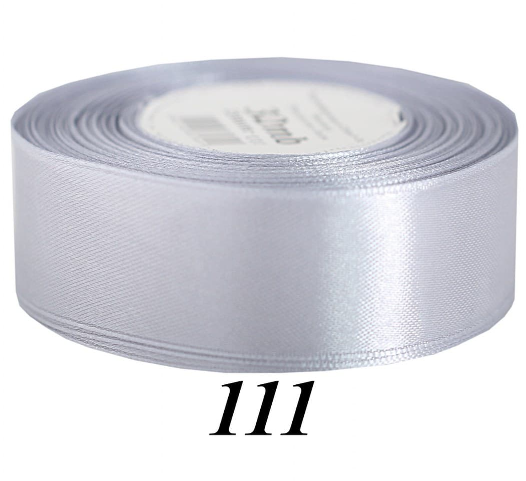 Wstążka satynowa 38mm/32mb, jasnosrebrna