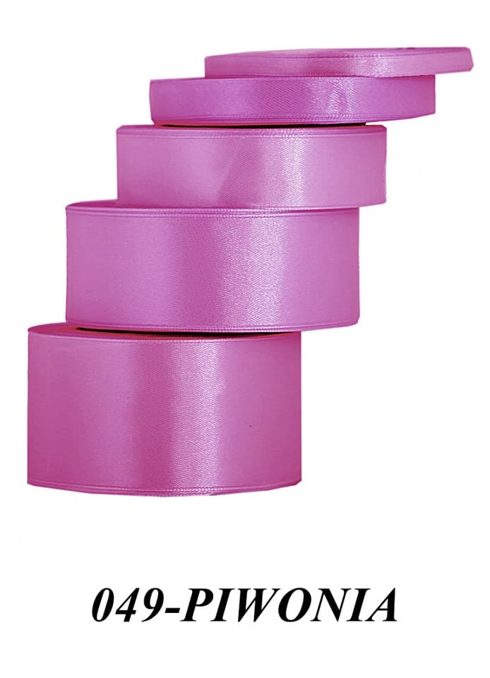 Wstążka satynowa 38mm/32mb, piwonia
