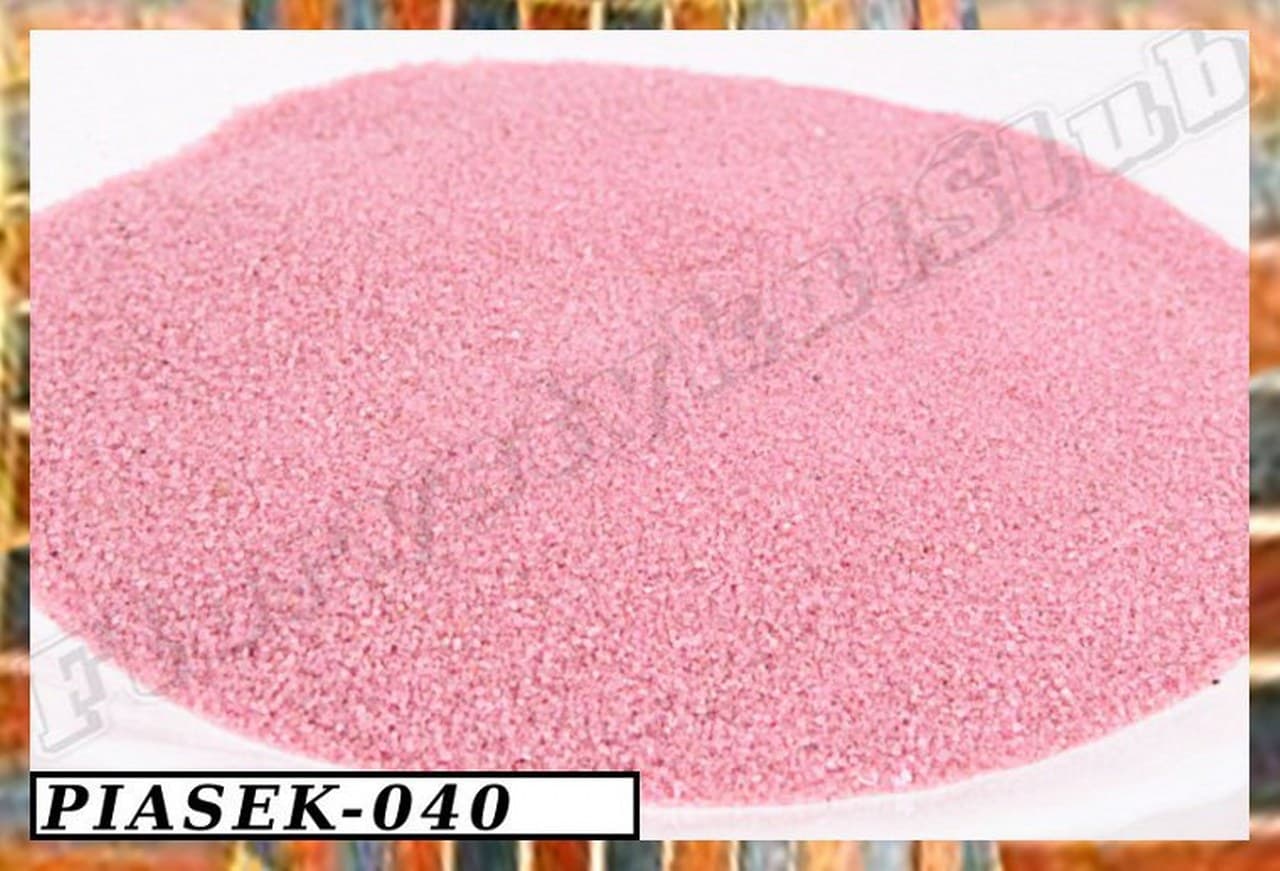 Piasek kwarcowy 0,1-0,4mm, 0,5kg, różowy