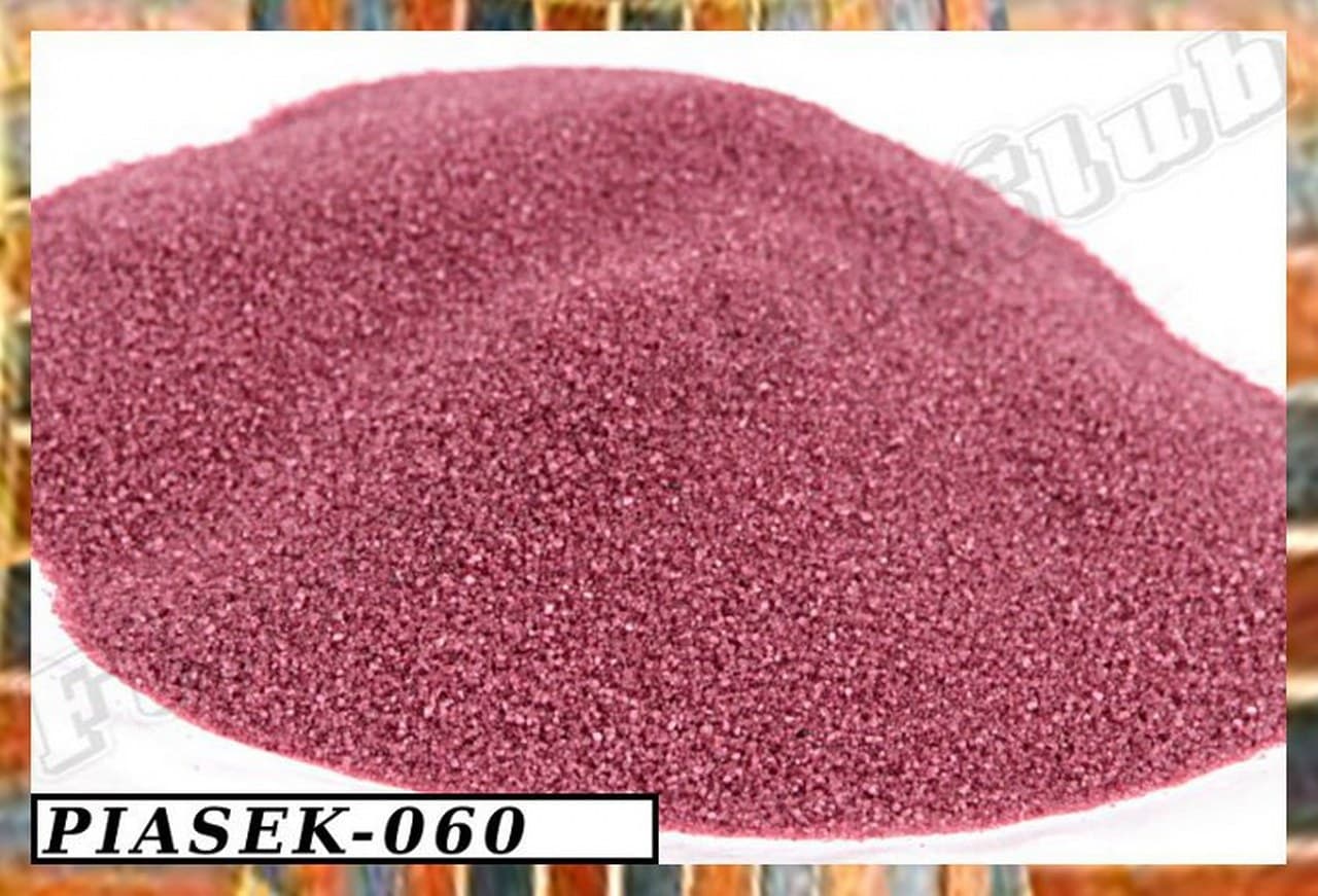 Piasek kwarcowy 0,1-0,4mm, 0,5kg, bordowy