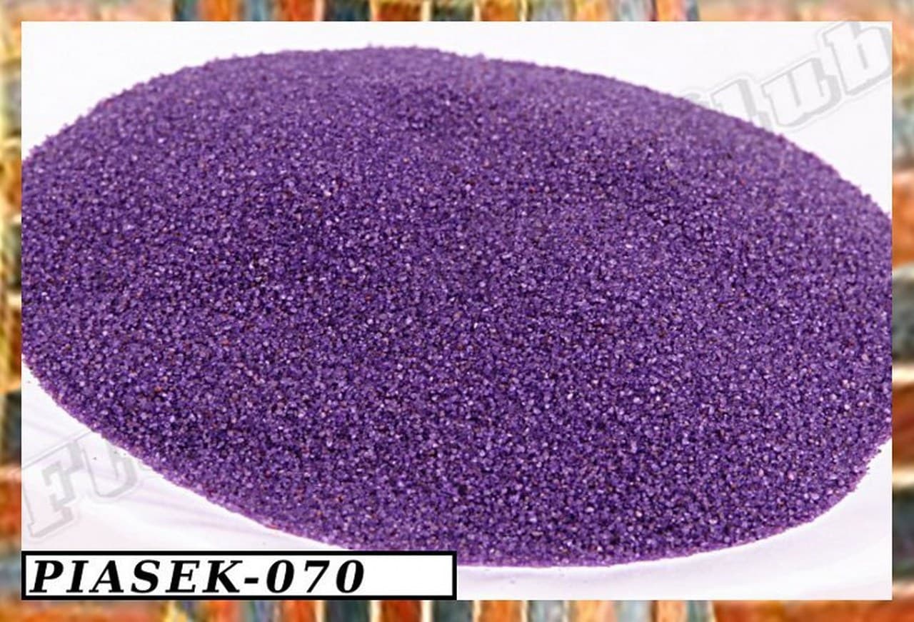 Piasek kwarcowy 0,1-0,4mm, 0,5kg, fioletowy